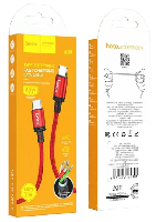 Кабели прочие, переходники  Кабель "HOCO" TYPE-C/TYPE-C 1м, X89 текстильный, PD/60W