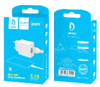 Сетевые зарядные устройства  Комплект СЗУ vdenmenv DC02V 2USB 2,4A  + кабель micro