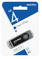 Флешки и карты памяти  USB Flash  4GB SmartBuy TWIST
