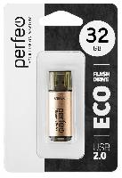 Носители информации   Perfeo USB 32GB E04 Gold economy series