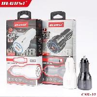 Автомобильные зарядные устройства  Комплект АЗУ RECRSI CAR-10  2USB + кабель Type-C 5.1A