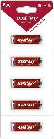 Элементы питания  Батарейка алкалиновая Smartbuy LR6/5B strip (60/600) (SBBA-2A05B)