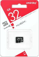 Носители информации   micro SDHC карта памяти Smartbuy 032 ГБ Class10, без адаптеров