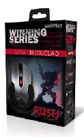 Мышки  Мышь оптическая беспроводная USB Smartbuy RUSH IRONCLAD SBM-731AGG-SK игровая светящаяся