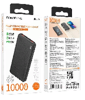Портативные аккумуляторы  Портативный аккумулятор  BOROFONE  B-J56 10000 mAh 2USB разъема 2A (Type-C, micro USB)