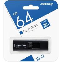 Носители информации   USB 3.0/3.1 накопитель Smartbuy 064 ГБ серия Fashion Чёрный (SB064GB3FSK)