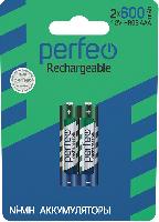 Элементы питания  Perfeo AAA600mAh/2BL  Аккумулятор (|60/240 PF_4162)