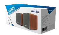 Колонки  Мультимедийные колонки 2.0 Smartbuy CUBES   мощность 6 Вт USB (под дерево)