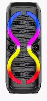Портативные колонки  Акустическая система ZQS-8230 портат.(Bluetooth,USB,microSD, AUX, дисплей,FM.микроф) 20Wх2, 8"х2