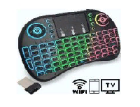 Клавиатуры  Беспроводная мини-клавиатура с тачпадом и RGB подсветкой 2.4G