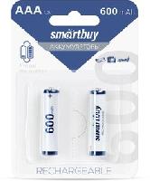 Элементы питания  Аккумулятор NiMh Smartbuy AAA/2BL 600 mAh (24/240) (SBBR-3A02BL600)