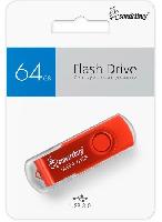 Носители информации   USB 3.0/3.1 накопитель Smartbuy 064 ГБ серия Twist Красный (SB064GB3TWR)
