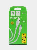 Кабель Type-C  Кабель Type-C vdenmenv D16T 3,6A резиновый с индикатором 1м