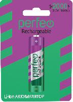 Элементы питания  Perfeo аккумулятор Li-Ion 18650 2000mAh/1BL 3.7V (|5/80 PF_C3317)