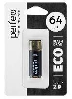 Носители информации   Perfeo USB 64GB E04 Black economy series