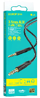 Аудиокабели  Кабель AUX 3.5 - 3.5 Borofone B-L16 круглый,  1м