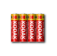 Элементы питания  Батарейка солевая KODAK R6/4SH АА  Super Heavy Duty Zinc (4 шт. в пленке)