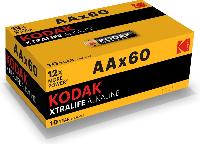Элементы питания  KODAK LR6/4SH 60BOX XTRALIFE Alkaline (|60/720)