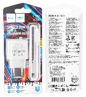 Зарядные устройства  СЗУ HOCO C109A 10.5W Micro белый