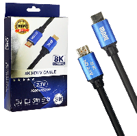 HDMI- Кабели  Кабель HDMI/HDMI  (HDTV) 8K 2.1  круглый 3 м. (high speed)