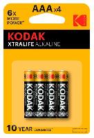 Элементы питания  KODAK LR03/4BL XTRALIFE Alkaline (|40/200)