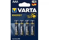 Элементы питания  Батарейка алкалиновая VARTA LR03/4BL AAA ENERGY 4103 (4 шт. в блистере)